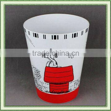 Colorful Melamine Garbage Can