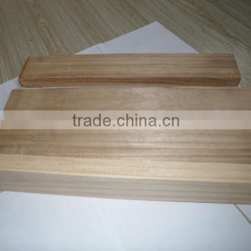 FSC paulownia strip rough veneer wood strip without knots&planed