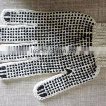 dot string kint pvc dotted cotton working gloves/knitted pvc dotted working