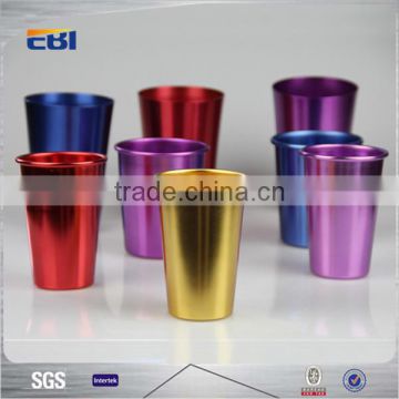 Metal aluminum color changing drinking cup
