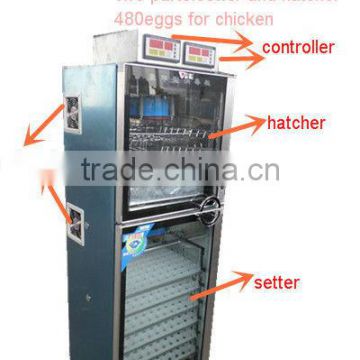 WQ-480 poultry incubator with two controllers