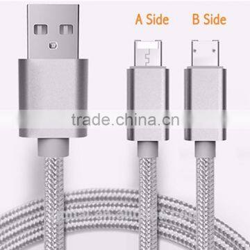 2 in1 Micro USB Cable 1M Data Sync Charging Cables Line for phone