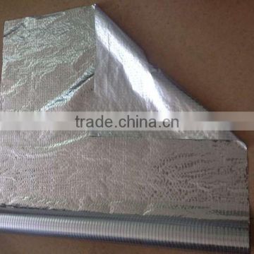 Silver Aluminum Foil with three way Fiber Glass for Lamination or Insulation Materials
