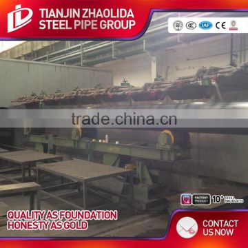 Zhaolida Good Quality s235jr erw black welded steel pipe price per ton