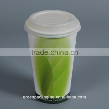 PLA lined paper cups single wall 8oz