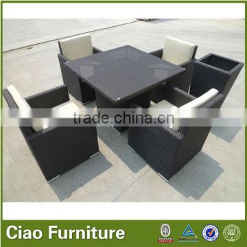 outdoor dining furniture rattan table and chairs
