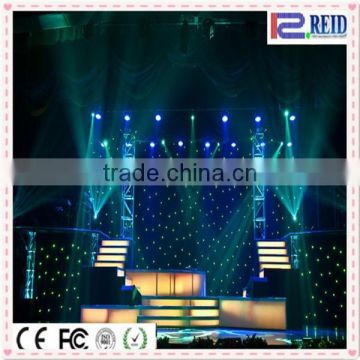 Fancy wedding stage background flexible curtain Fairy Star Sky Led Lights