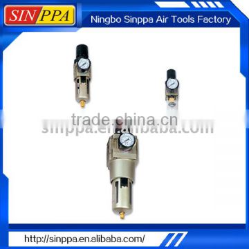 SMC air filter regulator with gauge.