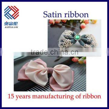 Satin ribbon handmade flowers for Mother's Day