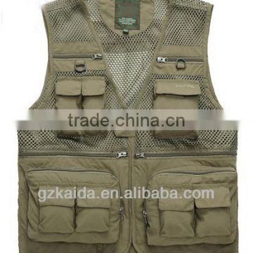 men outdoor functional &breathable fishing vest