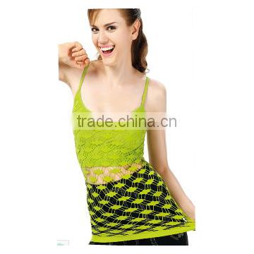 Fashion lady's mesh camisole bra top