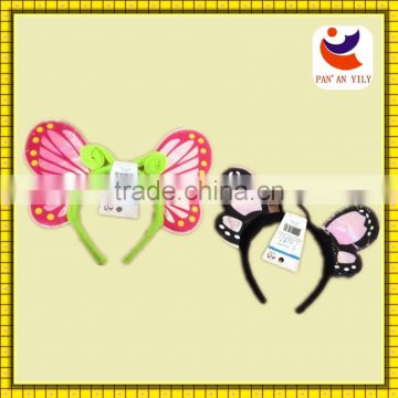 EN 71 ultrasonic butterfly colorful headband for carnival party