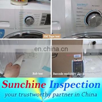 washing machine inspection services/quality control/jiangsu provice/home appliance