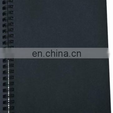120gsm, 40sheets, wire bound, poly cover, A5 Black paper pad