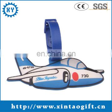 Airplane shaped funny luggage tag made in china