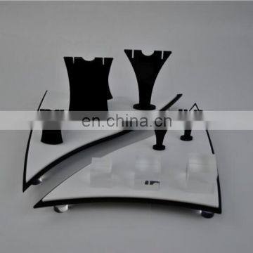 manufacture custom countertop set acrylic jewelry display stand