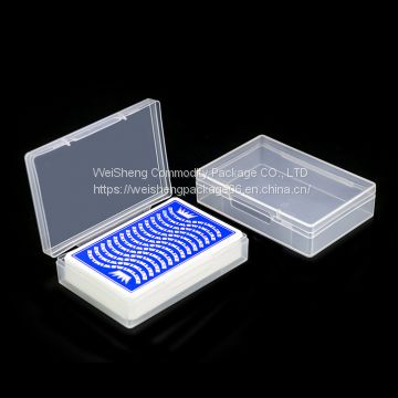 94x64x23mm Weisheng Playing Cards PP Storage Cases Transparent Plastic Box One Deck Playing Cards Packing Case