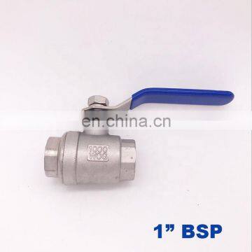 GOGO High quality Type two stainless steel ball valve DN25 Female thread 1 inch BSP SS304 201 316L 2 way Control Ball Valve