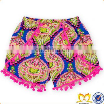 Factory manufacturers beach girl short pants Europe styles kids high quality cotton shorts wholesales