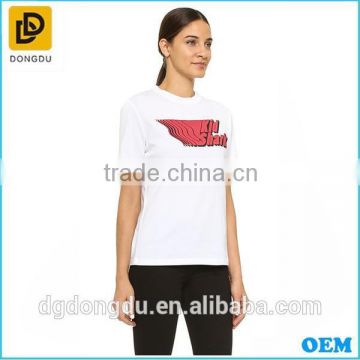 wholesale blank apparel summer white t shirt for women