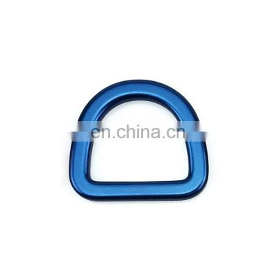 Aluminium alloy accept color custom D ring durable and light aluminum alloy for bag pet collar and harness