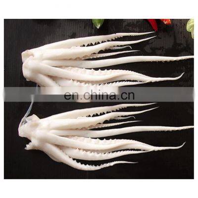 Good quality BQF frozen blanched squid tentacle skin off