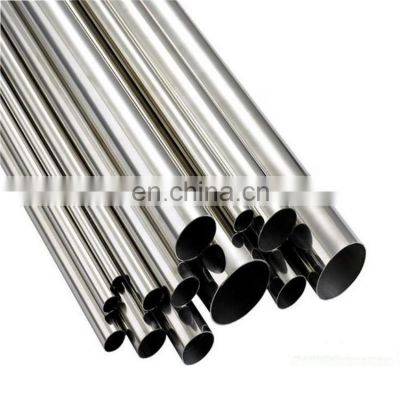 Custom High Quality  201 304 304L 316 316L SS Round Pipe  Tube ERW Welding Line Type Stainless Steel Tubing Prices