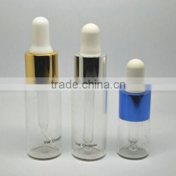 5ml 15ml tube cosmetic glass dropper bottle