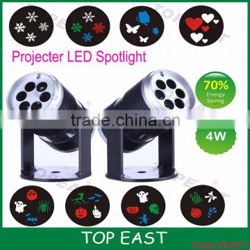 Outdoor 4-8W Projection LED Undergroud festival light colorful light Sound Control