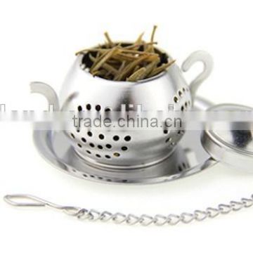 YangJiang Factory manufacture Large Size Kettle Shaped metal Tea Infuser