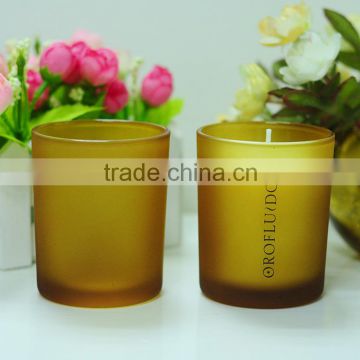 Gold Frosted candle holder/scented candle glass jar for making candle                        
                                                                                Supplier's Choice