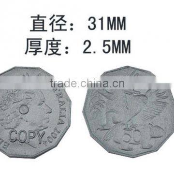 china plastic coin