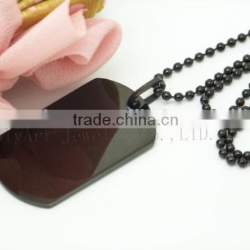 Laser custom pendants black tungsten pendants wholesale dog tag pendants