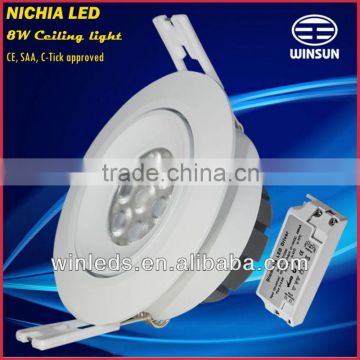 China led ceiling panel light 8w 100-240VAC