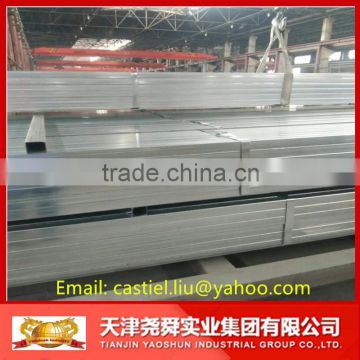 40x80mm galvanized steel hollow section / galvanized iron square hollow section YAOSHUN