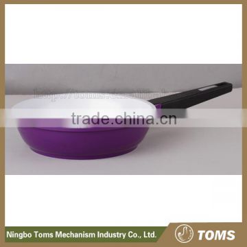 Die-casting non-stick kitchenware clear glass frying pan