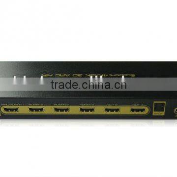 1.4v 4k*2k HDMI matrix 4x2 with with Toslink Audio Output