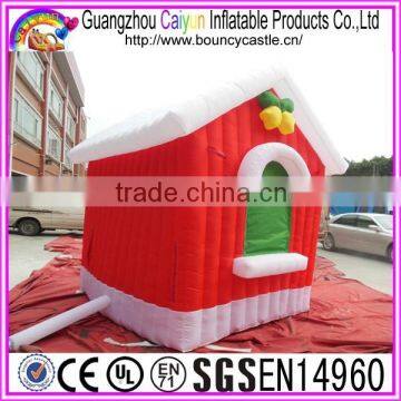 Christmas House Red Inflatable Bouncer Castle For Sales