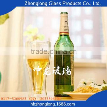 Alibaba Best Sellers Beer Cup Mouth Blown Clear Glass Cup