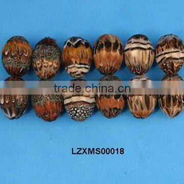 Christmas pheasant feather balls LZXMS00018