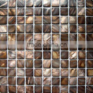 Colored Brown Chinese River shell mosaic tile, backsplash,bathroom wall tile