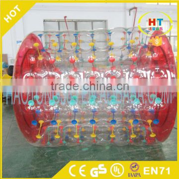 PVC TPU material Funny and exciting swimming pool water roller ball for sale