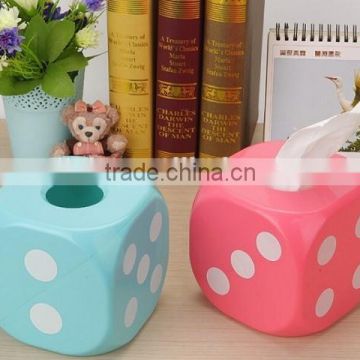 Glowing Dice Shaped Tissue Box