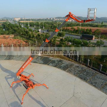 Rubber crawler hydraulic quick lifting 30m spider boom lift