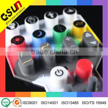 Quality assurance epoxy coating RoHS complied rubber keypad