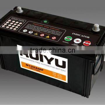 hot! 12 V 100AH OEM car/truck battery of maintenance free from China