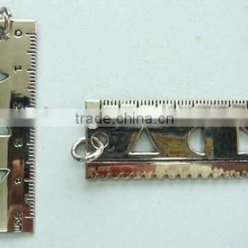 ruler shape fashion zinc alloy necklace pendant