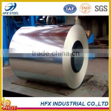 Rolled galvanized steel with polymer coating