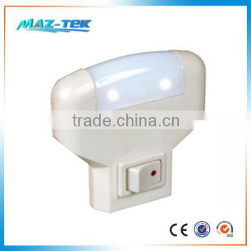 white color and ABS material LED night light
