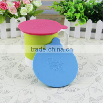 Eco-friendly Cartoon Cup Cover Silicone Suction Lid